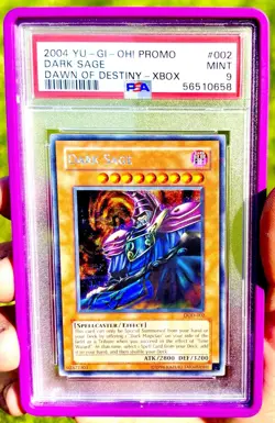 2004 Yugioh! - Dark Sage 🔮 🪄💥 DOD-002 Xbox Promo - PSA 9 MINT - SECRET RARE - Image 1