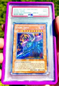 2004 Yugioh! - Dark Sage 🔮 🪄💥 DOD-002 Xbox Promo - PSA 9 MINT - SECRET RARE - Image 5