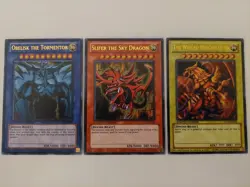 Yu-Gi-Oh! Set Of Egyptian God Cards - Image 1