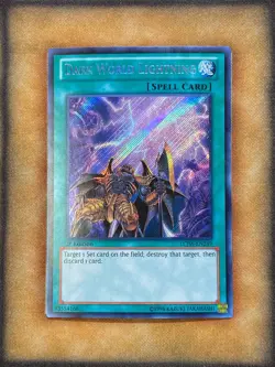 Yugioh Dark World Lightning LCJW-EN249 Secret Rare 1st Ed NM - Image 1