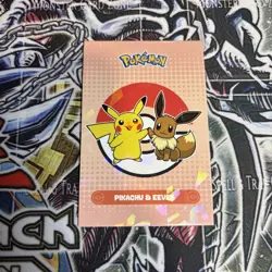 Pikachu & Eevee Pokeball Electric Pokemon 2025 Cracked Ice Holo Card Database - Image 1