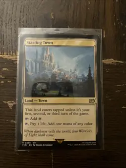 MTG Card - “Starting Town” NM/Excellent Condition, Final Fantasy set - Image 1