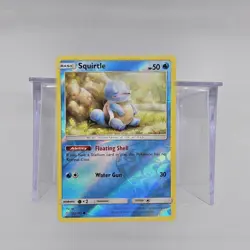 Squirtle 22/181 Reverse Holo Sun and Moon Team Up Pokemon Card NM - Image 1