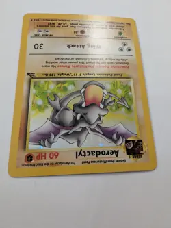 Pokemon TCG Aerodactyl Fossil Holo Card 1/62 Unlimited Rare Vintage Holo Rare - Image 3