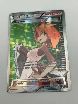 Brigette 161/162 Breakthrough Full Art Trainer NM Pokemon Card - Image 1