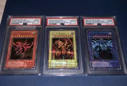 2000 Yu-Gi-Oh Egyptian God Card Set GB Promo PSA 10! Rare Vintage Set! 🔥 - Image 1