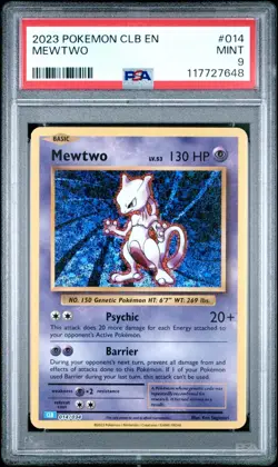 PSA 9 Mewtwo 014/034 - 2023 Pokemon Trading Card Game - Classic Collection - Image 1