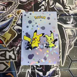 Pikachu & Mimikyu Dots Electric Pokemon 2025 Cracked Ice Holo Card Database - Image 1