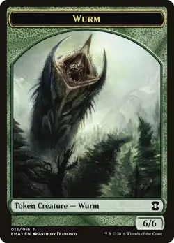 1x Wurm Token - NM - Eternal Masters - SPARROW MAGIC mtg - Image 1