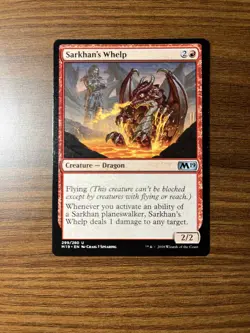 1x Sarkhan's Whelp (#299) Mint/NM Magic:the Gathering MTG Core Set 2019 - Image 1