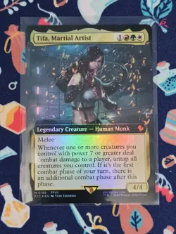 Tifa, Martial Artist - Foil - (Extended Art) (0188) Final Fantasy MTG Commander - Image 1