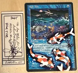 MTG High Tide Alter Altered Sketch Art Amy WEBER Magic - Image 1