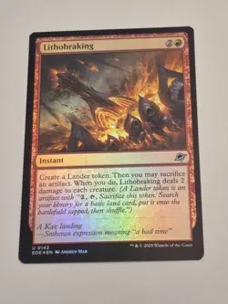 Lithobraking FOIL 142 / NM / English MTG EOE - Image 1