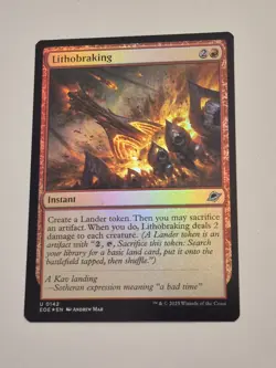 Lithobraking FOIL 142 / NM / English MTG EOE - Image 2