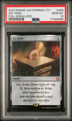 MTG Magic the Gathering Dwarven Sol Ring LOTR Serialized 179/700 PSA 10 - POP 23 - Image 1