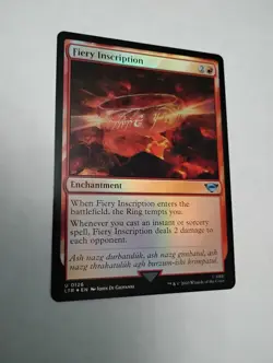 Fiery Inscription MTG FOIL - Image 1