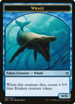 1x Whale Token - NM - Modern Masters Set - SPARROW MAGIC mtg - Image 1