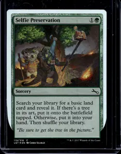 MTG Magic the Gathering Selfie Preservation FOIL (119/288) Unstable NM - Image 1