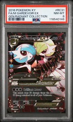 2016 POKEMON XY GENERATIONS RADIANT COLL #RC31 FULL ART/M GARDEVOIR EX PSA 8 - Image 1