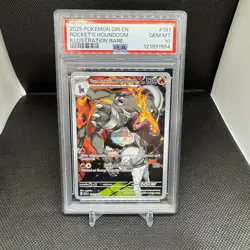 PSA 10 2025 POKEMON DESTINED RIVALS 191 TEAM ROCKET'S HOUNDOOM ILLUSTRATION RARE - Image 4