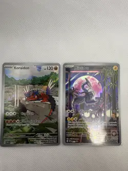 Koraidon 013 & Miraidon 014 SET SVP Black Star Promo Pokemon TCG Full Art NM - Image 1