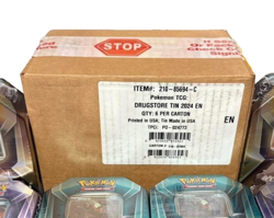 6 x Triple Whammy Collector Tins Pokemon TCG in Sealed Case - Image 1