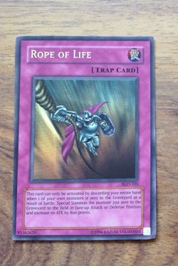 Yugioh Rope of Life PGD-105 Ultra Rare. Free UK Postage - Image 2