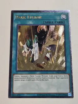 Dark Fusion OP27-EN003 Ultimate Rare Yugioh OTS Tournament Pack 27 UTR NM - Image 1