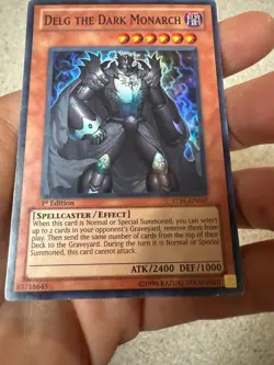 Delg The Dark Monarch STBL-EN037 1st Edition Super Rare YuGiOh LP. CLEAN - Image 3