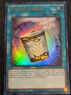 Yugioh Instant Fusion MAMA-EN080 Ultra Rare 1st Ed LP - Image 1