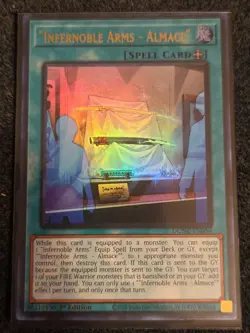 Yugioh "Infernoble Arms - Almace" DUNE-EN056 Ultra Rare 1st Ed NM - Image 1