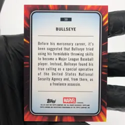 Marvel Card Bullseye 30 Black Web /399 Topps Chrome 2025 [Exc.] - Image 3