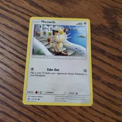 Pokemon Meowth 101/147 - Common Card - Burning Shadows - Image 1