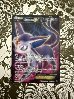 Pokemon Espeon EX Full Art Ultra Rare Card 117/122 - Image 1