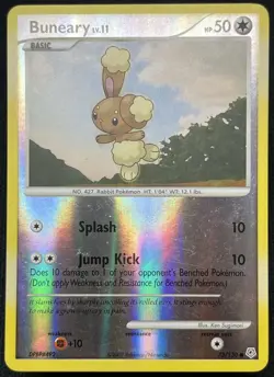 2007 POKEMON DIAMOND AND PEARL Buneary 73/130 - REVERSE HOLO CARD LP - Image 1