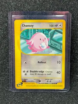 Pokemon Chansey 69/147 Aquapolis E Reader WOTC TCG Pokemon Card LP - Image 1
