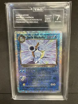 Pokemon TCG Dark Blastoise Reverse Holo Rare Card 4/110 Legendary Collection - Image 2