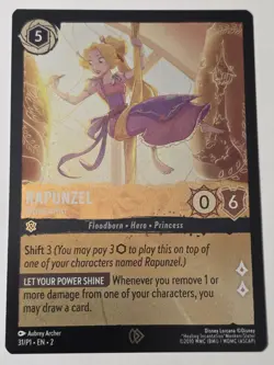 Disney Lorcana Rapunzel Gifted Artist 31/P1 Cold Foil Promo Card! FREE SHIPPING! - Image 1