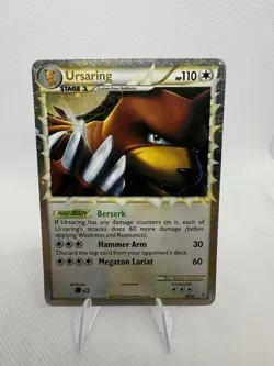 Pokemon TCG Ursaring Prime Unleashed Holo Card 89/95 LP - Image 1