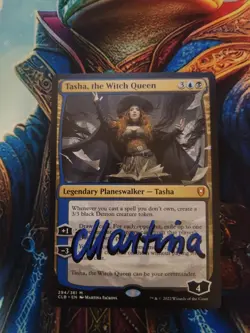 MTG Tasha, the Witch Queen, Battle For Baldur's Gate, Signed By Artist LP - Image 1