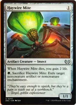 Haywire Mite 0247 Non Foil Uncommon Duskmourn MTG Near Mint - Image 1