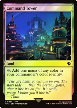 MAGIC FINAL FANTASY COMMAND TOWER (SURGE FOIL) C 486 LAND FIN MTG FCA TCG - Image 1