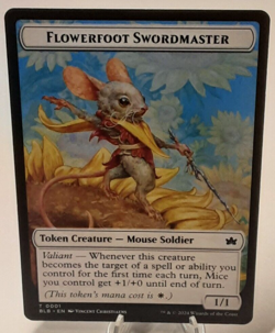 MTG - Bloomburrow - Flowerfoot Swordmaster - Token - #0001 - Playset x4Near Mint - Image 1