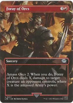 Foray of Orcs 417 Uncommon MTG Lord of the Rings Middle Earth NM/MT - Image 1