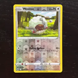 Wooloo 121/159 Pokemon Crown Zenith Sword & Shield Reverse Holo Common NM - Image 1