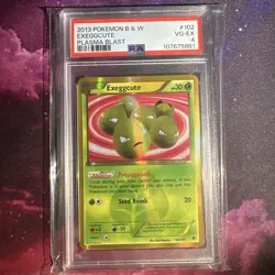 2013 Pokemon Black & White Plasma Blast Exeggcute #102/101 PSA 4 - Image 1