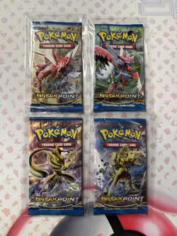 4x Pokemon XY Breakpoint Booster Packs Complete Art Set Sealed Brand New - Image 1