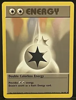 DOUBLE COLORLESS ENERGY 96/102 BASE SET POKEMON CARD - 1 - MINT 🔥🔥🔥 - Image 1
