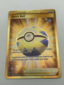 Quick Ball - 216/202 - Pokemon Sword & Shield Base Set Secret Rare Card NM - Image 1