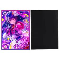 Anime Girl Oshi no Ko Ai Hoshino Idol Star Holo Foil Card Sleeves 60 counts TCG - Image 2